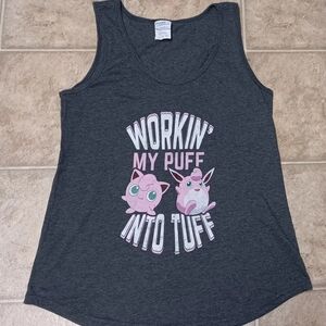 Gray Tank Top with Jigglypuff Design
